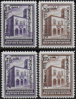 1933 San Marino Philatelic Exhibition MNH Sassone N. 176/79 - Andere & Zonder Classificatie