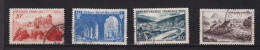 Série  4 Timbres  Oblitérés  France   Monuments Et Sites  N° 841 A  - 842 - 842 A  - 843 Date Démission 1949 - Gebraucht