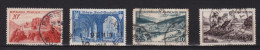 Série  4 Timbres  Oblitérés  France   Monuments Et Sites  N° 841 A  - 842 - 842 A  - 843 Date Démission 1949 - Used Stamps