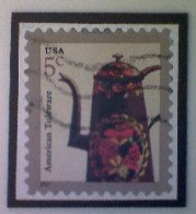 United States, Scott #3756A, Used(o), 2008, American Design: Toleware, 5¢, Multicolored - Used Stamps