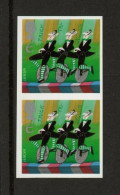 2002 Circus "E" Vertical Imperforate Pair Fine Unmounted Mint SG 2277a Cat £1500 - Imperforated