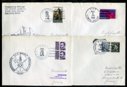 USA Schiffspost, Navire, Paquebot, Ship Letter, USS L.Y. Spear, Glover, Joseph Strauss, Strong - Poststempel