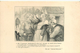 200524A - NOS PAYSANS Par Baric - Veuvage Mort - Tiré Du "Journal Amusant" Agriculture Humour - Otros & Sin Clasificación