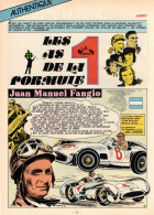 Les As De La Formule 1. Course Automobile. Jean Manuel Fangio, Jim Clark, Emerson Fittipaldi Etc... Dessins Jarry. 1979. - Historische Dokumente