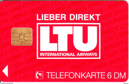 GERMANY - LTU International Airways(K 157), Tirage 3000, 04/93, Mint - K-Reeksen : Reeks Klanten