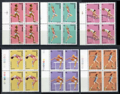 ● ROMANIA 1991 ֍ Atletica Tokyo ֍ N. 3960 / 65 ** ● Quartina ● Serie Completa ● Cat. 20 € ● Lotto N. 243 ● - Unused Stamps