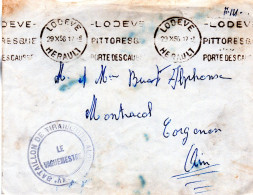 L - Lodève  Cachet : " XV ème Bataillon Tirailleurs Algériens " - - Briefe U. Dokumente