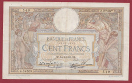 100 Francs "Luc Olivier Merson" Du 14/09/1939.DP  --Alph .Z.67587 --DERNIERE EMISSION PEU COMMUN -TTB+ (6) - 100 F 1908-1939 ''Luc Olivier Merson''
