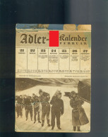 Tear-off German Calendar, Air Forces, Luftwaffe, WW2, Wall Calendar, 1943 RARE!!! - Tamaño Grande : 1941-60