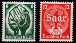 DR 1934 Nr. 544 - 545 Saarabstimmung  Postfrisch - Usati