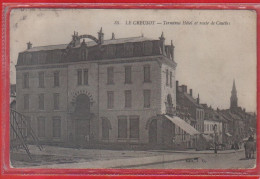 Carte Postale 71. Le Creusot  Hôtel Terminus Route De Couches  Très Beau Plan - Le Creusot