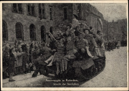 CPA Rotterdam, Befreiung Der Niederlande 1945, Einzug Der Befreiungstruppen - Autres & Non Classés