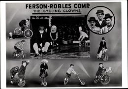 CPA Ferson Robles Comp., Fahrradfahrende Clowns - Andere & Zonder Classificatie