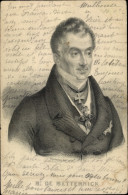 CPA Diplomat Klemens Wenzel Lothar Von Metternich, Portrait - Autres & Non Classés