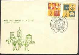 .Yugoslavia, 1959-10-07, Slovenia, Maribor, Pionirs, Children, Commemorative Cover & Postmark - Altri & Non Classificati