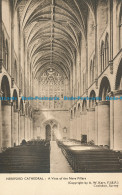 R118244 Hereford Cathedral. A Vista Of The Nave Pillars. A. W. Kerr - World