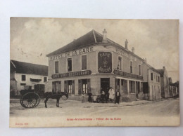 ISLES-ARMENTIERES (77) : Hôtel De La Gare - Douchy, édit. - 1904 - Belle Animation Attelage - Otros & Sin Clasificación