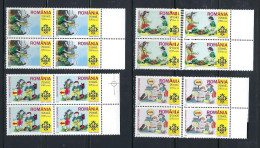 ● ROMANIA 2003 ● SCOUT ֍ Scautismo ֍ N. 4980 / 83 ** ● Quartina ● Serie Completa ● Cat. 32 € ● Lotto N. 1223 ● - Unused Stamps