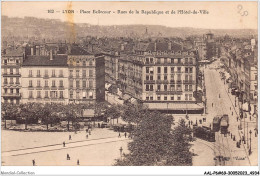 AALP6-69-0496 - LYON - Place Bellecour-Rue De La Republique Et De L'Hotel De Ville - Lyon 1