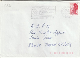 FLAMME  TEMPORAIRE    72  LE  MANS    CENTRE  DE  TRI - Mechanical Postmarks (Advertisement)