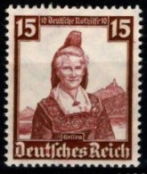 DR 1939 Nr. 594  Postfrisch Volkstrachten - Gebruikt