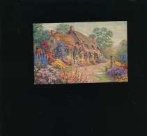 CPA  Art Peinture  - Raphael Tuck Ollette Postcard 3065 Beau Paysage Maison Enfants - Paintings