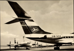 CPA Deutsches Passagierflugzeug, Interflug TU 134, DM-SCA - Autres & Non Classés