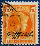 Luxemburg 1930 Service 1¼ Fr, ½, 1 Value Cancelled - Dienstmarken