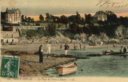 SAINT-SERVAN - La Plage Des Fours à Chaux - Carte Colorisée Animée - Villas - Saint Servan