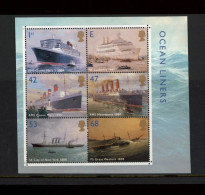 2004 Ocean Liners Miniature Sheet Error Of Value 53p Instead Of 57p Fine U/M - Autres & Non Classés