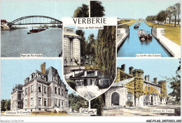 ADEP3-60-0175 - VERBERIE - Chute Du Petit - Pont De Port-salut - La Sortie Des Ecluses - Château St-corneille - Verberie