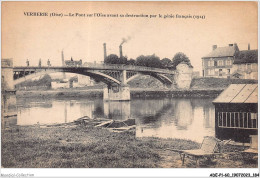 ADEP1-60-0092 - VERBERIE - Le Pont Sur L'oise Avant Sa Destruction Par Le Génie Français - 1914 - Verberie