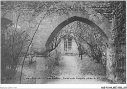 ADEP11-60-1020 - SENLIS - Le Vieux Château - Partie De La Chapelle - Pillier Du VIIe Siècle - Senlis