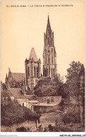 ADEP11-60-1002 - SENLIS - La Flèche Et Façade De La Cathédrale  - Senlis