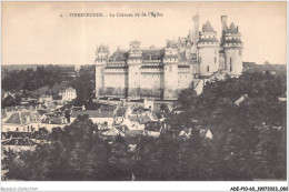 ADEP10-60-0889 - PIERREFONDS - Le Château Vu De L'église  - Pierrefonds