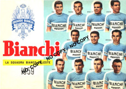 PHOTO CYCLISME REENFORCE GRAND QUALITÉ ( NO CARTE ), GROUPE TEAM BIANCHI 1959 - Wielrennen