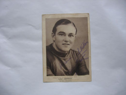 Cyclisme  -  Autographe - Carte Signée Leon Deffert - Wielrennen