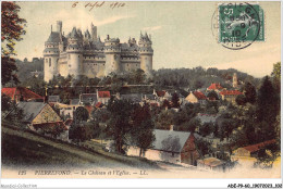 ADEP9-60-0794 - PIERREFONDS - Le Château Et L'église  - Pierrefonds