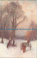 R118441 Old Postcard. Winter Scene. Snow In The Woods. Faulkner - Monde