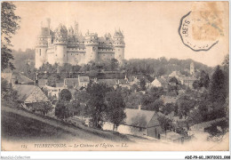 ADEP9-60-0787 - PIERREFONDS - Le Château Et Le L'église  - Pierrefonds
