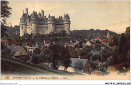 ADEP9-60-0762 - PIERREFONDS - Le Château Et L'église  - Pierrefonds