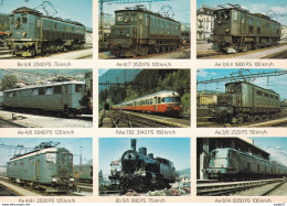 9 Diff. Schweizer Loks - Trenes