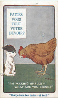 - Illustrateurs -ref-C80- Illustrateur Morgan - Comique Series N°1445 - " Moi, Je Fais Des Oeufs .. Et Toi - Poule -" - Sonstige & Ohne Zuordnung