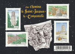 France 2012 Les Chemins De Saint Jacques De Compostelle Quatre Villes De Départ Bloc Feuillet N°f4641 Neuf** - Ungebraucht
