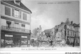 AEYP2-60-0113 - COMPIEGNE Après Le Bombardement - Place De L'hôtel De Ville - Crédit Lyonnais écroulé - Compiegne