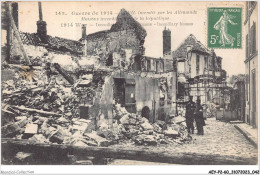 AEYP2-60-0114 - 142 Guerre De 1914 - CREIL Incendié Par Les Allemands - Maisons Incendiés - Rue De La République  - Creil