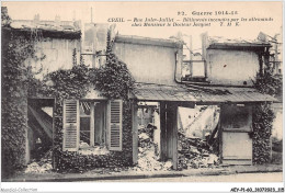 AEYP1-60-0060 - Guerre 1914-15 - CREIL - Rue Jules-juillet - Bâtiments Incendies Par Les Allemands  - Creil