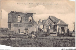 AEYP1-60-0046 - Environs De NOYAN - PASSEL - L'église Demolie Par Les Combats De 1918  - Noyon