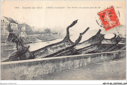 AEYP1-60-0008 - La Grande Guerre 1914 - CREIL Bombardé - Les Débris Du Grand Pont De Fer - Creil