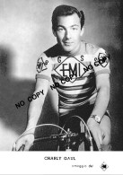 PHOTO CYCLISME REENFORCE GRAND QUALITÉ ( NO CARTE ), CHARLY GAUL TEAM EMI 1959 - Wielrennen